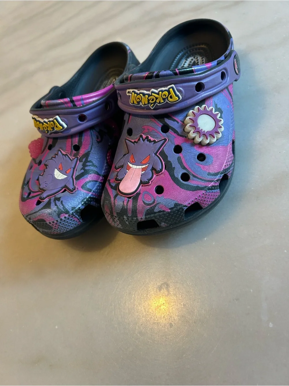 Rare Pokémon Gengar Crocs Kids Size 1 J1 Limited Edition